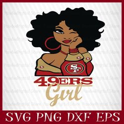 san francisco 49ers girl svg, san francisco 49ers girl nfl, san francisco 49ers girl nfl svg, san francisco 49ers girl