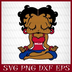 betty boop bills girl svg, betty boop bills girl nfl,  betty boop svg, betty boop nfl, betty boop svg files for cricut