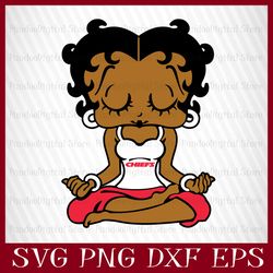 betty boop chiefs girl svg, betty boop chiefs girl nfl,  betty boop svg, betty boop nfl, betty boop svg files for cricut