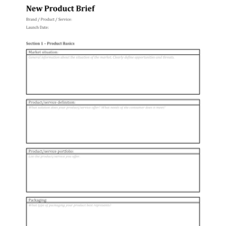 new product brief template|product brief planner|product design brief|new product development template|product marketing