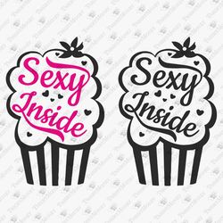 sexy inside muffin lover graphic design vinyl cut file