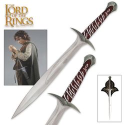 custom handmade stainless steel sting sword, lord of the ring swords, replica swords, scabbard-costume armor best gift