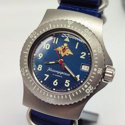 vostok komandirskie 2416 blue 280993 brand new men's mechanical watch