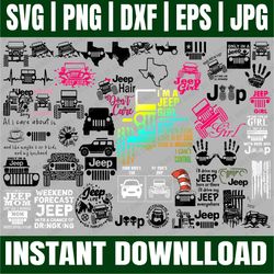 bundle 47 files jeep svg, jeep bundle svg, jeep svg, jeep vector, jeep clipart, jeep bundle svg, jeep cricut svg