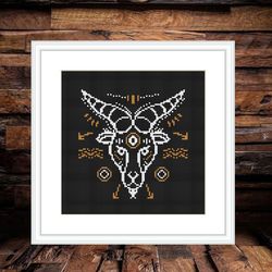 capricorn cross stitch pattern, horoscope cross stitch chart, animals cross stitch, hoop art, embroidery, twins xstit