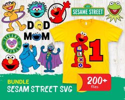 sesame street svg files sesame street characters svg cut files elmo, cookie monster, cricut files layered, clipart, png