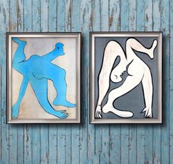 set of paintings figurative artwork humor art figurative portrait original oil painting funny artwork