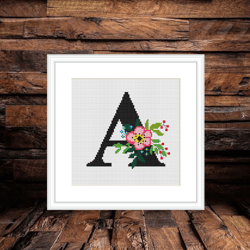 letter a cross stitch pdf, family name cross stitch, monogram a cross stitch, a cross stitc cross stitch,  wedding