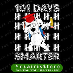 101 days of school dalmatian dog png, 100 days smarter teacher png, 101 days of school png, teacher days, school png
