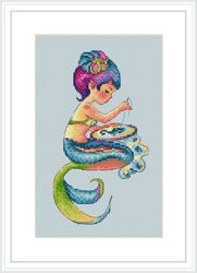 mermaid cross stitch pattern embroidery cross stitch pattern baby cross stitch pattern home cross stitch pattern