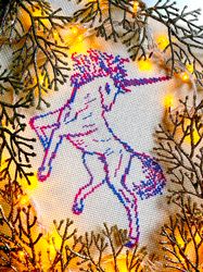 variegated fantasy unicorn cross stitch pattern pdf by crossstitchingforfun instant download. variegated cross stitch