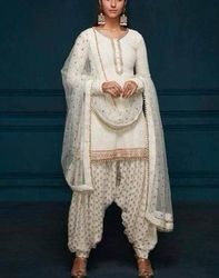 palazo suits off white ivory embroidered indian wedding kurta brocade patiala shalwar embroidered dupatta punjabi salwar