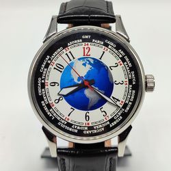 new men's mechanical watch cosmopolite of the earth raketa movement stainless steel marriage