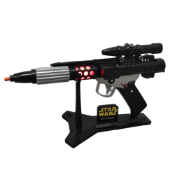 dh-17 blaster prop replica from star wars with leds and stand