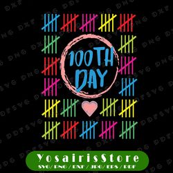 100th day of school svg, days smarter counting tally marks, colored crayons svg, digital download