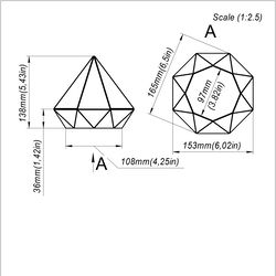 project 335. stained glass printable pattern. brillant3d