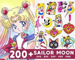 sailor moon svg files, sailor moon cut files, sailor moon png designs, sailor moon cricut files, sailor moon layered svg
