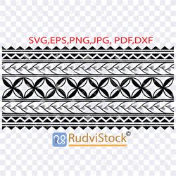 polynesian tattoo line tribal band design. polynesian band tattoo. samoan tribal tattoo band, tribal svg/ svg cut file.