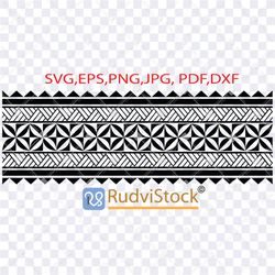 polynesian tattoo design arm sleeve. polynesian band tattoo, svg cut file, instant download digital files.