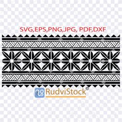 polynesian tattoo simple band. polynesian band tattoo, svg cut file, instant download digital files.