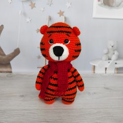 soft toy tiger, little tiger, baby tiger doll