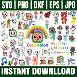 bundle 100 files cocomelon svg, cocomelon bundle svg, cocomelon svg, cocomelon clipart, cocomelon vector, kid song svg