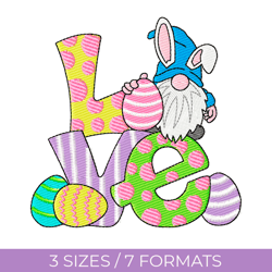 easter love, easter embroidery design, embroidery file, pes embroidery designs, jef embroidery, easter embroidery