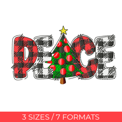 christmas peace, embroidery design, embroidery file, pes embroidery, christmas embroidery