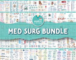 med surg bundle | 85 pages | nursing notes | digital download