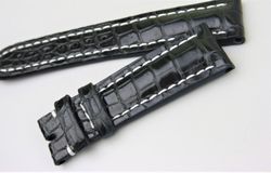 alligator strap for breitling watch