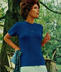 vintage crochet pattern 182 crochet jumper women