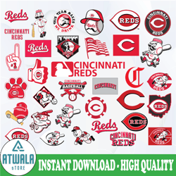 cincinnati reds svg, cincinnati svg, mlb svg, clipart, instant download