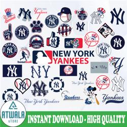 new york yankees svg, new york yankees svg, mlb svg, clipart, instant download