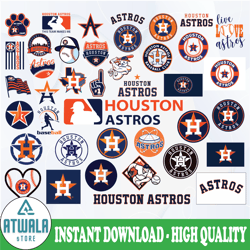 houston astros, houston astros svg, mlb svg, clipart, instant download