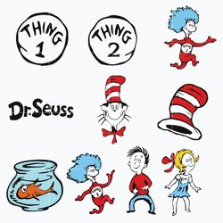 dr seuss svg bundle, funny dr seuss quote svg, dr seuss svg, thing svg, cute cat svg, teacher svg, svg file for cricut d