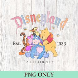 disneyland est 1955 california png, pooh bear and friends png, winnie the pooh, disney pooh bear png, bear pooh gift