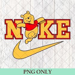 winner the pooh png, bear pooh png, just do it pooh png, winner the pooh sport nike png, disney nike, nike matching