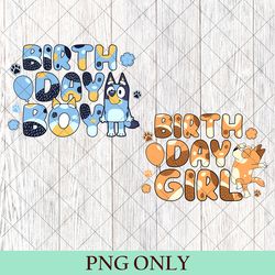 bluey birthday girl boy png, my birthday png, birthday party png, birthday gifts png, happy birthday, birthday family