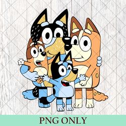 funny bluey friends png, best dad ever bluey png, bluey father's day, cool dad club, dad birthday, bluey family merch
