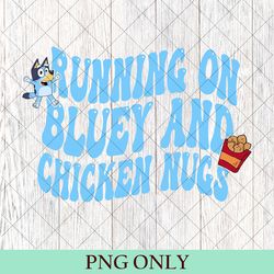 vintage running on bluey and iced coffee png, bluey bingo birthday gift png, running on bluey png, bluey mothers day png