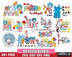 dr suess bundle svg, dr. suess retro, dr suess book, dr seuss svg bundle , silhouette, digital , instant download