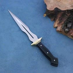 stainless steel knife, hunting knife with sheath, fixed blade camping knife, bowie knife, handmade knives, gifts for men