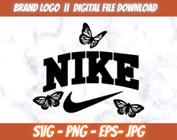 nike butterfly vintage outline logo nike design silhouette svg vector, png,eps,jpg instant download