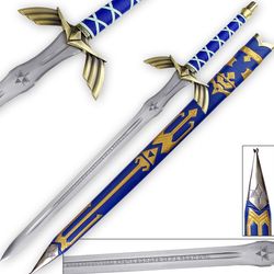 the legend of zelda skyward link's master sword with scabbard. loz replica sword