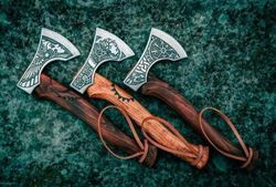 viking axe groomsmen gift set of 3, personalized groomsmen gifts, engraved axe gift, bearded groomsmen proposal, vikings