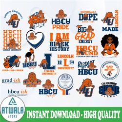 lincoln university svg, hbcu teams svg, hbcu football svg, sport bundle svg, clipart