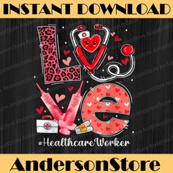 love heart stethoscope png, healthcare worker funny valentine day png, leopard valentine day nurselife, love heart