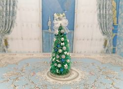 christmas tree for dollhouse .1:12. dollhouse miniature. handmade.