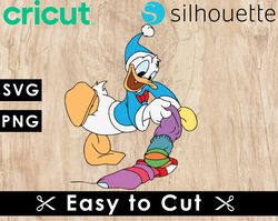 donald duck christmas svg files, donald duck svg files, vector png images, svg cut files for cricut, clipart bundle