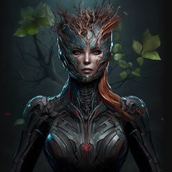 black widow in groot style